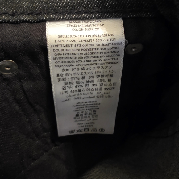 Re/Done Black Noir OP Buttonfly Raw Hem Jeans Size 29 - Picture 11 of 13